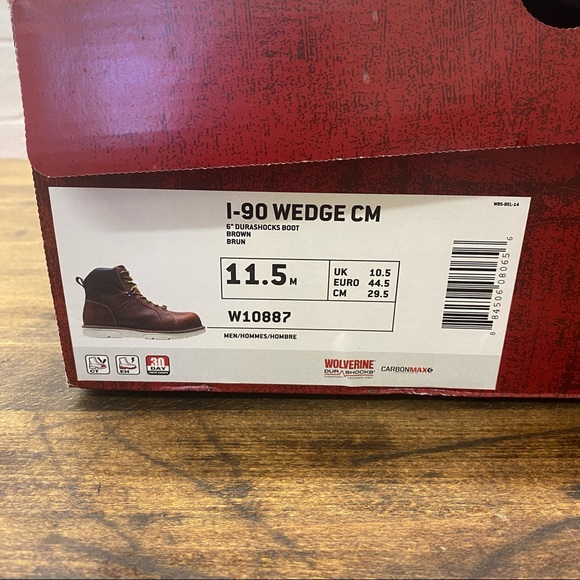 Wolverine I-90 Wedge CM Work Boots 11.5 Mens - Picture 10 of 10